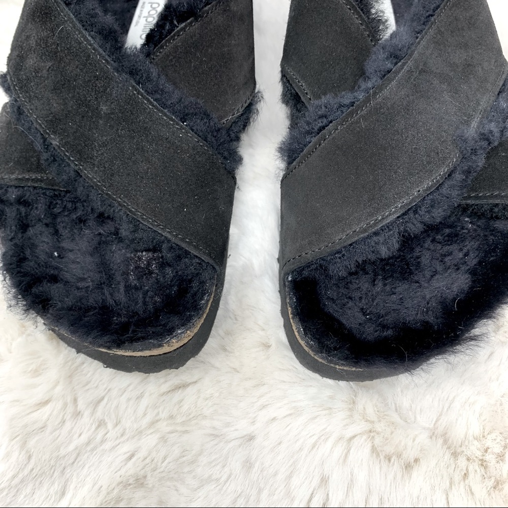 Birkenstock Platform Daytona Leather Sandals 39 8 - 8.5 fur Birkenstock slides - Picture 6 of 12